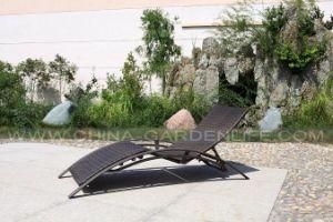 Resin Wicker Chaise Lounge (PHGF-L012R)