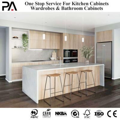 PA Kitchen Cabinet Designs PVC Two Tone Particle Board Complete Rta Kitchen Cabinet