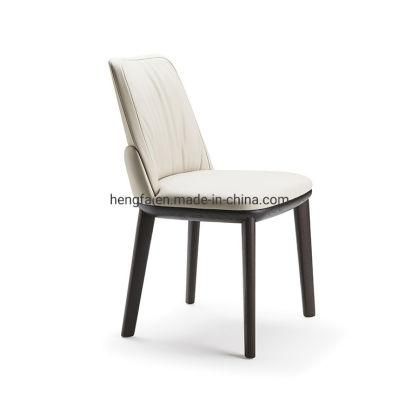 Modern Manufacture Living Room Furniture Steel Base Leather Dining Chairs
