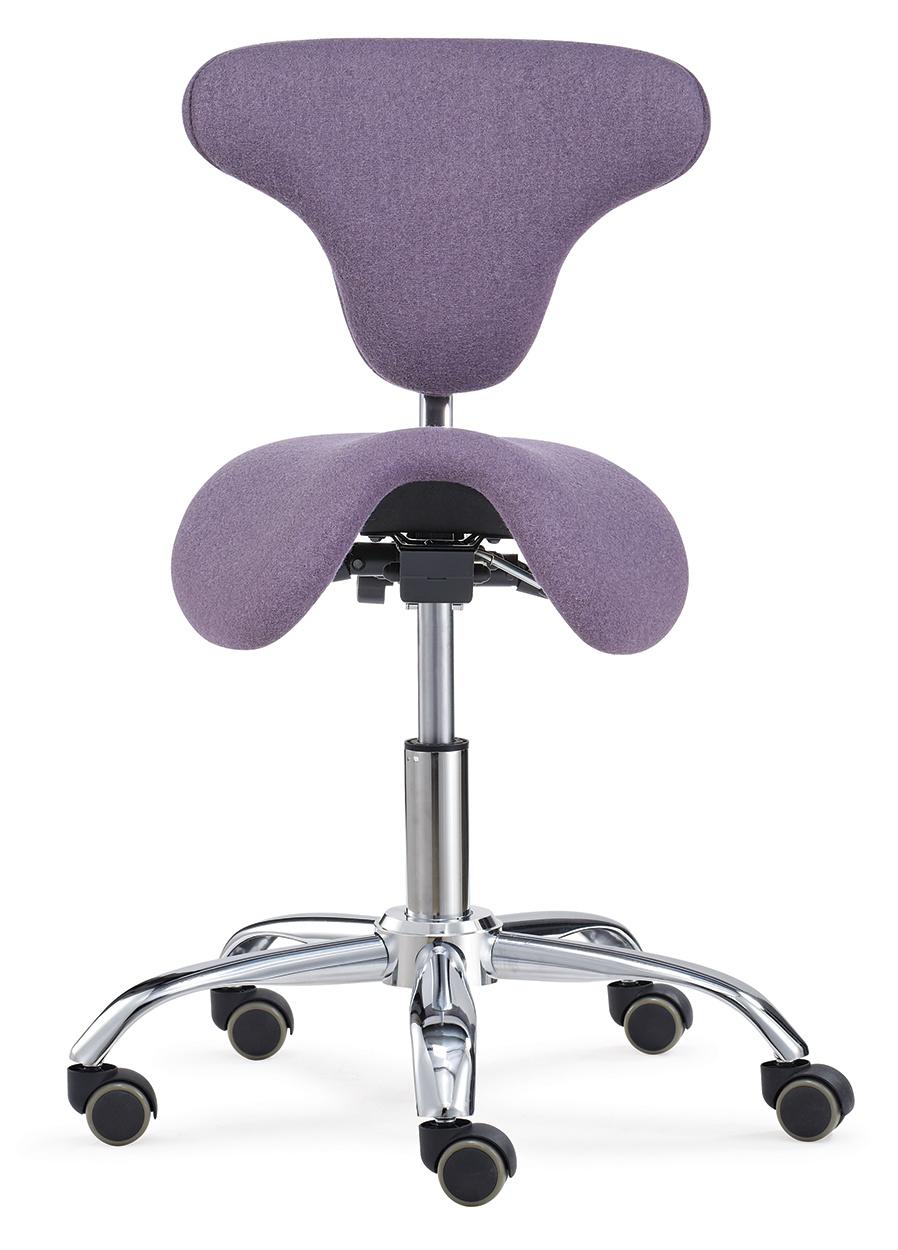 Hospital Adjustable Saddle Seat Medical Dental Assistant Stool