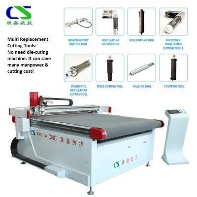 Vacuum Adsorption Table Software Material Full Page Upper High Power Oscillating Knife Tool Machine