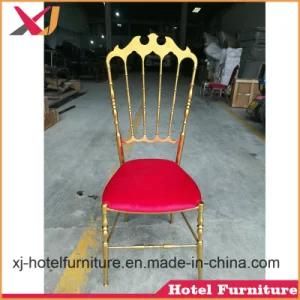 Stainless Steel Napoleon Dining Chair for Wedding/Banquet/Restaurant/Hotel/Outdoor