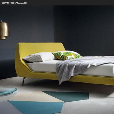 Foshan Gainsville Factory Bedroom Furniture Leather Beds Queen Size Upholstered Modern Wall Bed