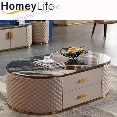 Economic Dining Furniture Modern Tea Table Marble Coffee Table