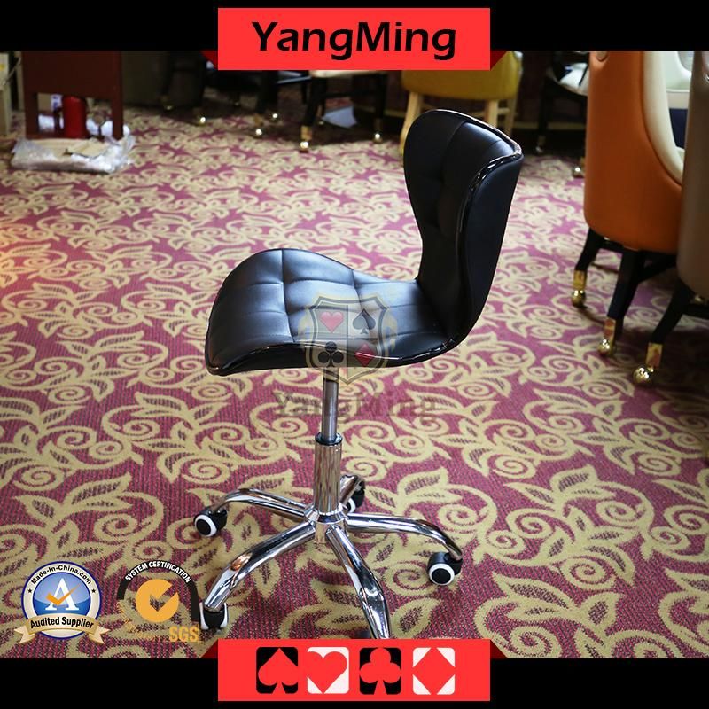 Stainless Steel Pulley Backrest Bar Chair Casino Dealer Licensing Office Home Leisure Lifting Rotating Game Chair Ym-Dk03