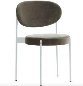 Modern Hotel Round Shape Dining Chair Upholstered Leather Dining Chair Kitchen Chair Outdoor Cafe Chari for Sale
