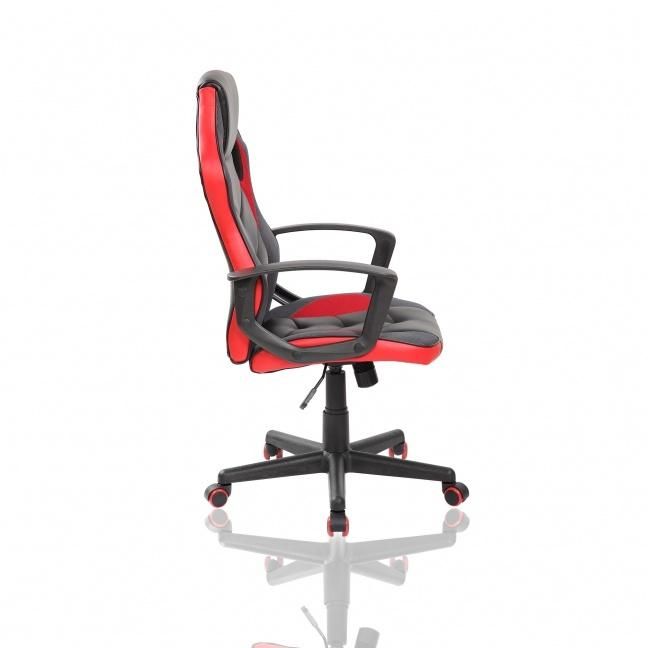 Wholesale Custom Wood Back Red Leather Adjustable Swivel Gaming Office Chair Wooden Branded Gaming Chair