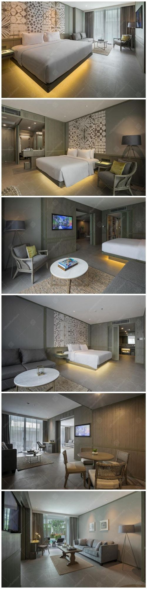 Elegant Design Luxury Resort Hotel Bedroom Furniture Sets Commercial Furniture Sets