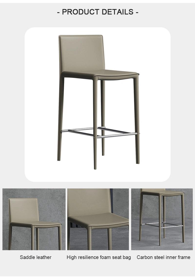 Wholesale Factory Furniture Kitchen Stoo Lsteel Frame Bar Chair for Dining Room