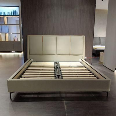 Modern Wooden Bed Popular Leather Bed Bedroom Bed