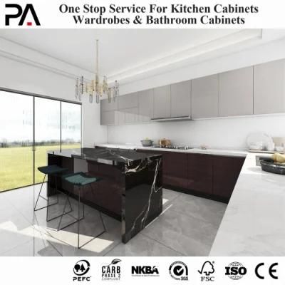 PA Household Simple Design Automatic Hanging Push Open Wall Furniture Modern Kitchen Cabinets