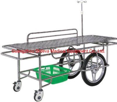 Stainless-Steel Hospital Transfer Carts Trolley for Medical First Aid (SLV-B4004S)