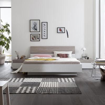 New Product Modern Furniture MDF Melamine Bedroom Furniture Set with Sliding Wardrobe