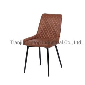 Customized Factory Supply Simple Design Durable Fabric Arm Dining Chairs