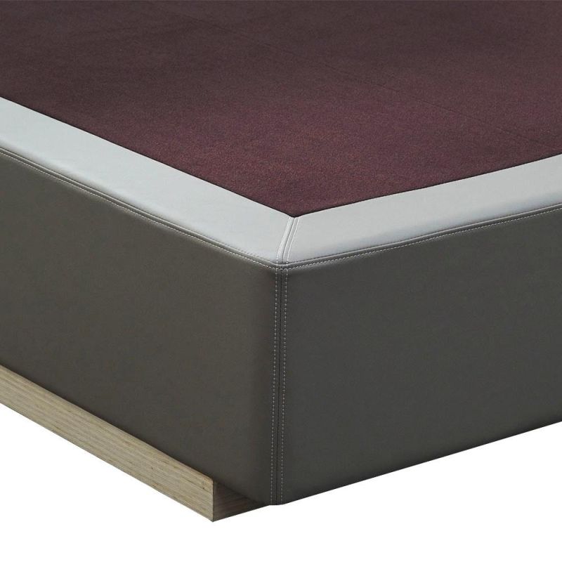 Customized Soft up-Holstered King Size Bed Leather Bed 1.8 M Double Bed