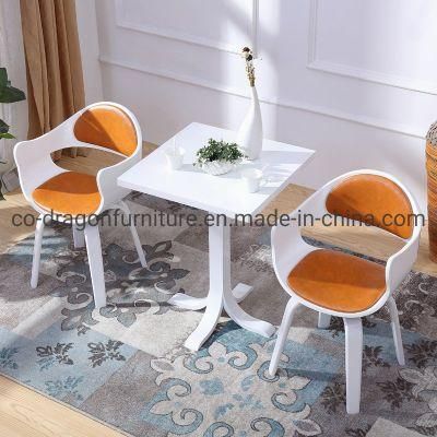 High Quality Modern Restaurant Furniture Leather Wood Swivel Dining Chair