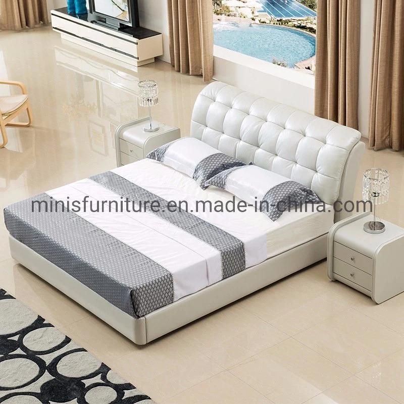 (MN-MB100) Modern Bedroom Adult Bed Original Leather Bed