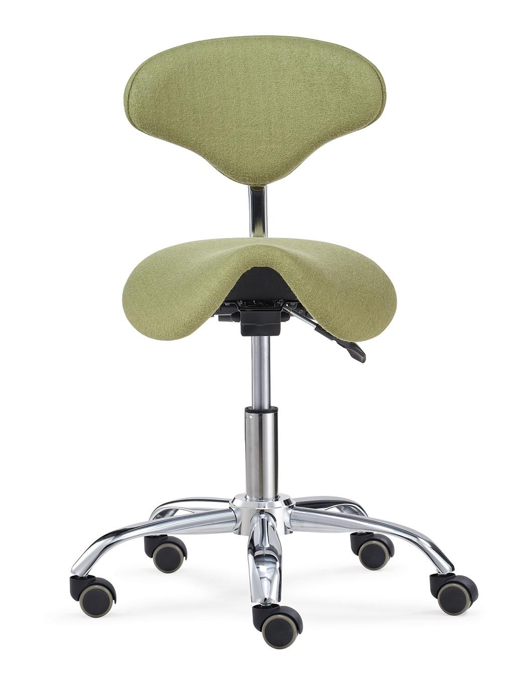 Hospital Adjustable Saddle Seat Medical Dental Assistant Stool