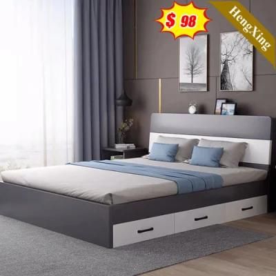 Luxury Wooden Modern Bedroom Living Room Furniture Mattress Leather Double Massage Bed