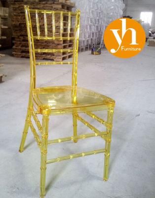 Amber Gold Hotel Hall Center Table Set Chair Clear Crystal Acrylic Chiavari Chair