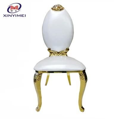 Banquet Furniture Wedding Event Gold Stainless Steel Frame Dining Chair