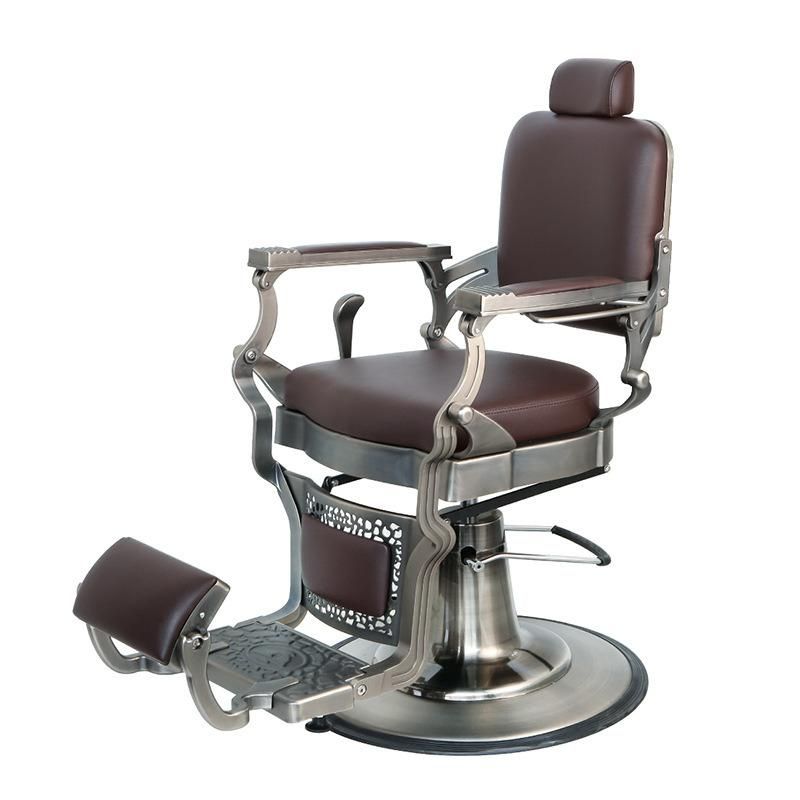 Hl- 9259A Salon Barber Chair for Man or Woman with Stainless Steel Armrest and Aluminum Pedal