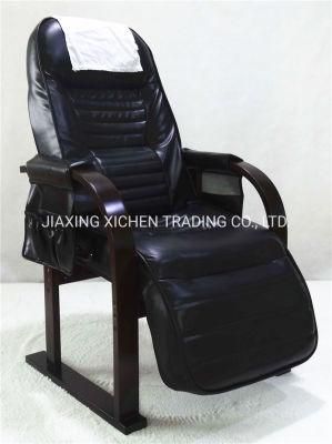 Black Leather Home Office Furniture Living Room Folding Leisure Chair