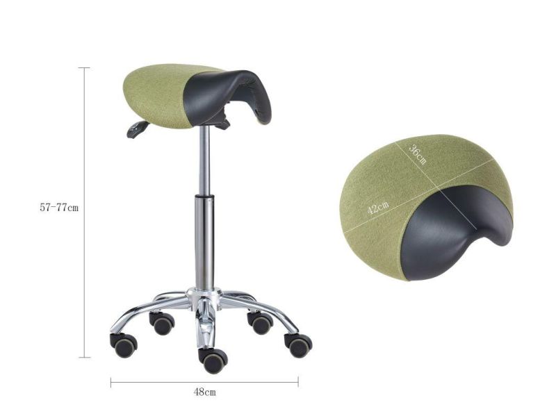 Specail Design Ergonomic Tilt Saddle Seat Stool Lab Chair