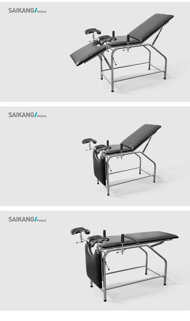 A045 Stainless Steel Hospital Gynaecological Bed