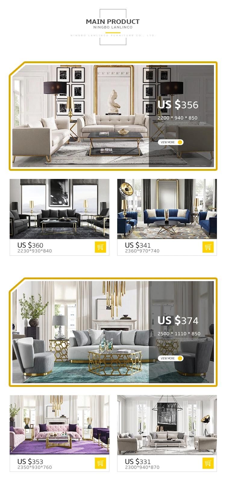 Luxury Design European Style Quality Nubuck Fabric 1 2 3 Seater Sofa Set Furniture Living Room