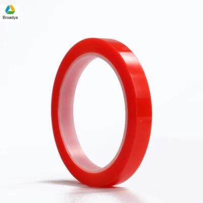 4965 Equivalent Red Liner Clear Polyester Film Tape Strong Acrylic Adhesive Double Sided Pet Tape