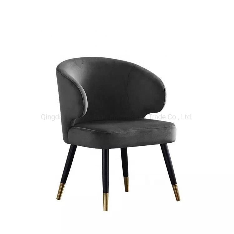 Modern Nordic Designer 5 Star Hotel Furniture Restaurant Italian Design Colorful Fabric Velvet Leather Aston Dining Chair