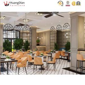 Chinese Modern Plain Restaurant Custom Dining Chair Barstool Dining Furniture Set