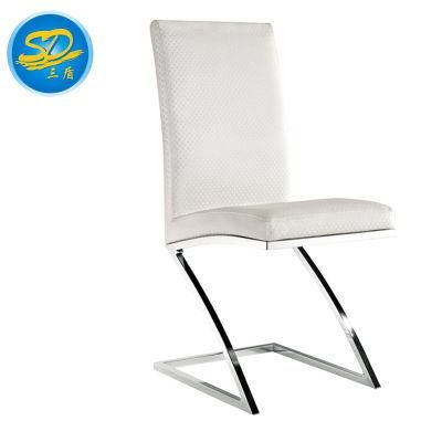 High End PU Leather Flex Back Stainless Steel Lounge Chair