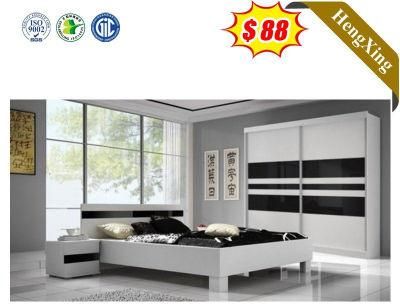 Hot Sell White Bed E1 MDF Board Bedroom Furniture Sets