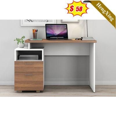 Luxury Modern Wooden Panel Simple Office Furniture Drawer Cabinet Folding Computer Desk Table