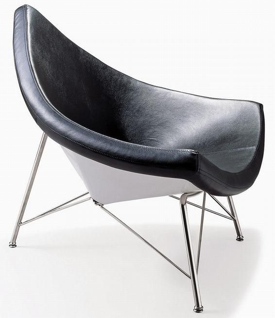 Fiberglass Leather Coconut Chair Triangle Chair