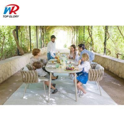 Aluminum Patio Garden Furniture Dining Table and Chair Set