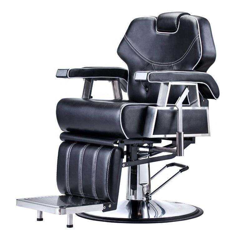 Hl-9291 Salon Barber Chair for Man or Woman with Stainless Steel Armrest and Aluminum Pedal