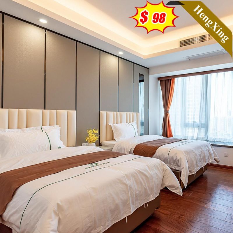 Modern Chinese Wooden Hotel Project Living Room Wardrobe Office Outdoor Home Double Bed Bedroom Furniture