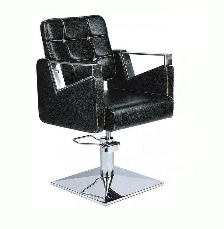 Hl-1181 Salon Barber Chair for Man or Woman with Stainless Steel Armrest and Aluminum Pedal