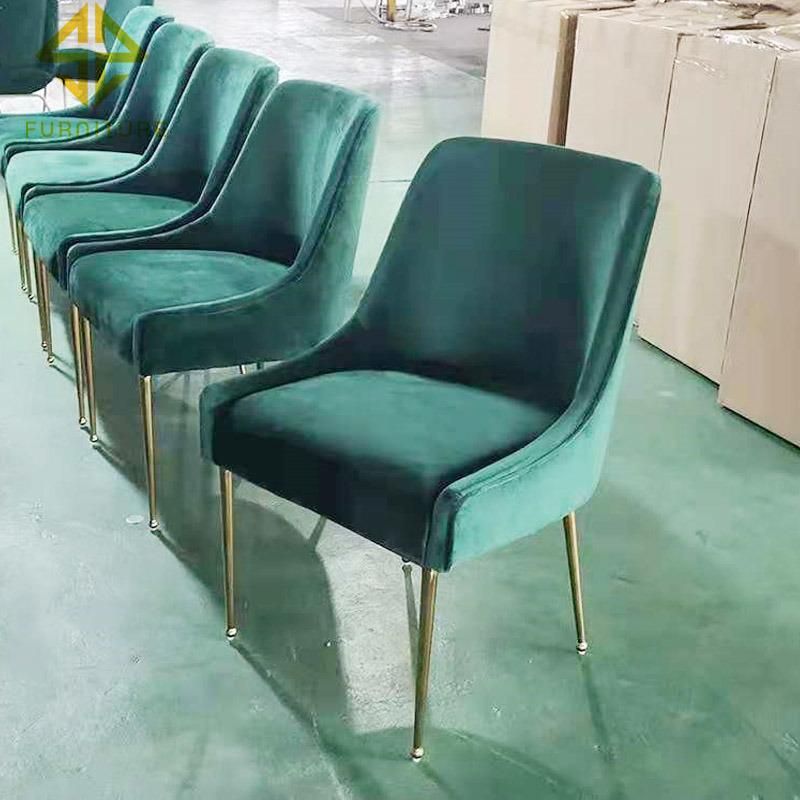 Leather Cushion Wholesale Gold Stainless Steel Banquet Hall Furniture Used Banquet Chairs