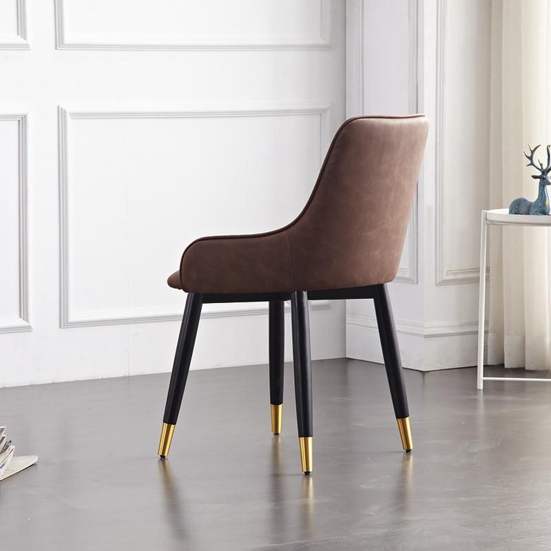Home Furniture Set Armrest Leather Living Room Dining Chairs
