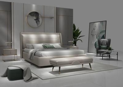 Light Luxury New Design Kind Size Bedroom Ssets Furniture Customize Bed