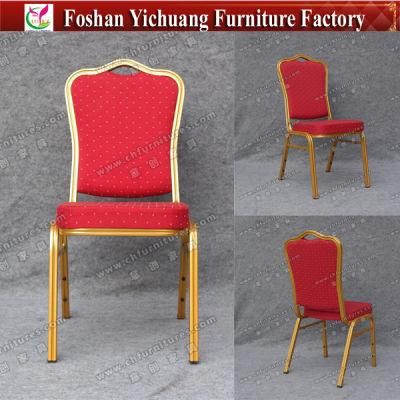 Good Quality Hotel Used Banquet Stackable Metal Chair for Sale Yc-Zl06-01