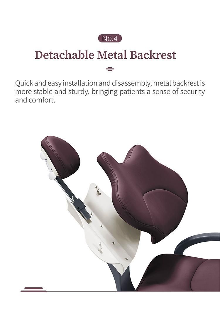 Dental Chair Materi with Micro Fiber Leather Cushion