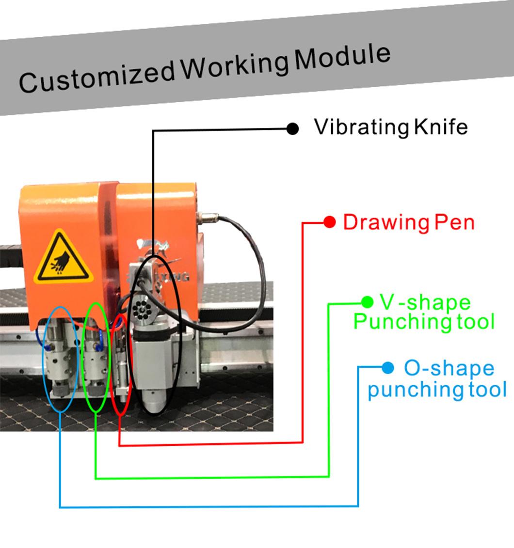 CNC Cloth Seat Sofa Cover Cutting Machine for Textile Fabric or Leather Seat Carpet Cutter with Ce Factory Price