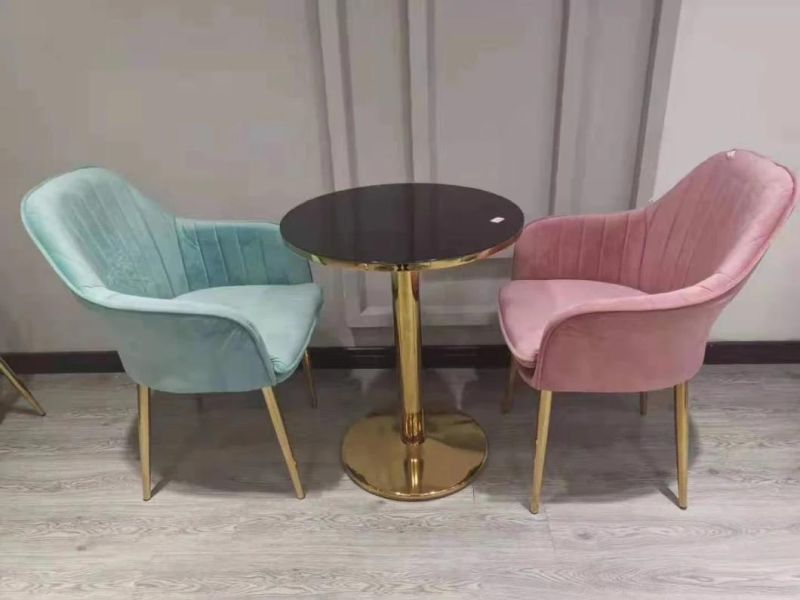 Factory Wholesale Gold Luxury Nordic Cheap Designer Chair Home Furniture Room Restaurant Dining Leather Velvet Modern Dining Chair