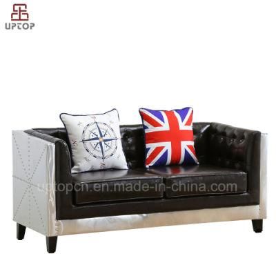 (SP-KS344) Wholesale Bottom Price Leather Sofa Furniture Antique Design Chesterfield Sofa