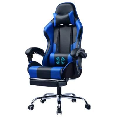 Blue Black Cheap Massage Ergonomic Gaming Chair by Rimiking